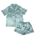 Load image into Gallery viewer, Green Satin Pajama Set
