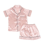 Load image into Gallery viewer, Black and Beautiful Satin PJs
