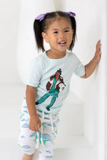 Load image into Gallery viewer, Little girl wearing Pilot themed pajamas
