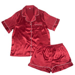 Load image into Gallery viewer, Red Satin Pajama Set
