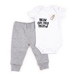 Load image into Gallery viewer, Milk on My Mind 2 pc cotton set
