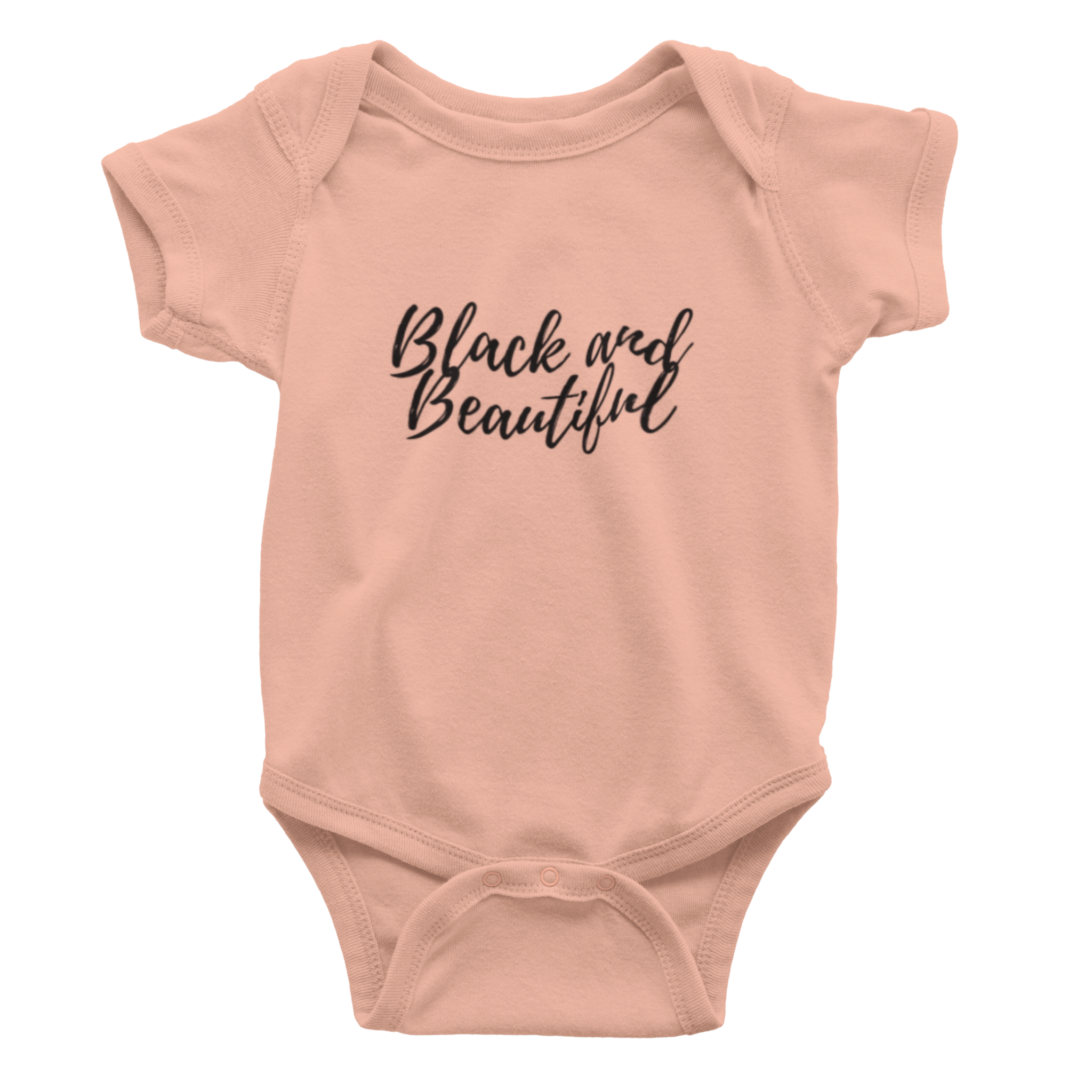 Black & Beautiful short sleeve onesie – Indy Mindy