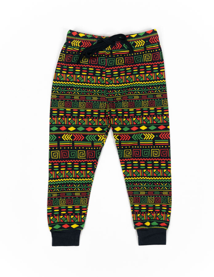 African print pants