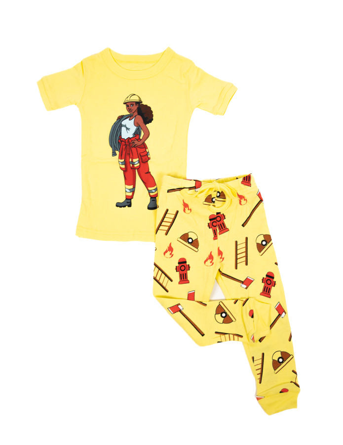 Black firefighter pajamas